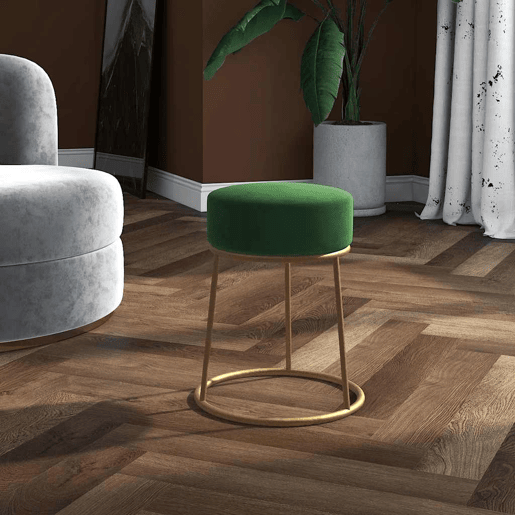 vidaXL Banqueta redonda veludo verde