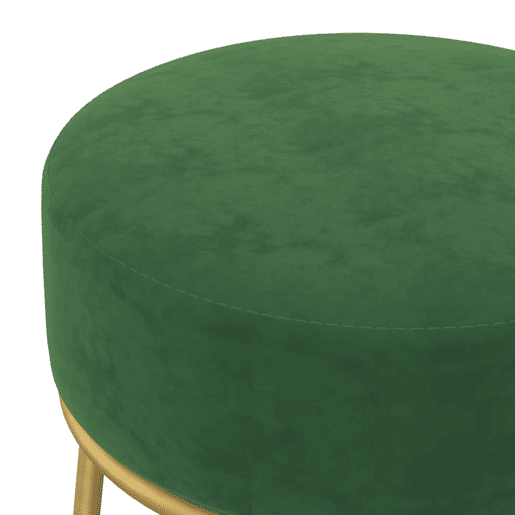 vidaXL Banqueta redonda veludo verde