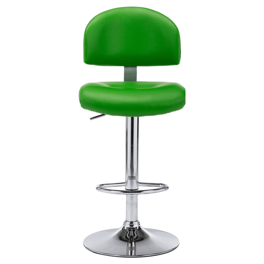 vidaXL Bancos de bar 2 pcs couro artificial verde