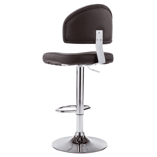 vidaXL Banco de bar couro artificial castanho