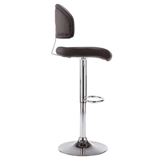 vidaXL Banco de bar couro artificial castanho