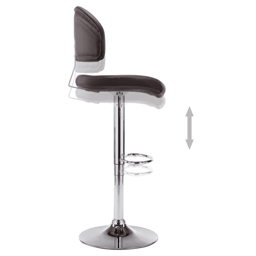 vidaXL Banco de bar couro artificial castanho