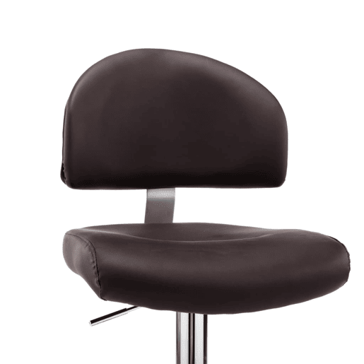 vidaXL Banco de bar couro artificial castanho