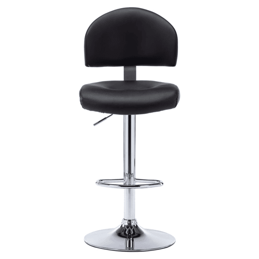vidaXL Bancos de bar 2 pcs couro artificial preto vidaXL Bancos de bar 2 pcs couro artificial preto