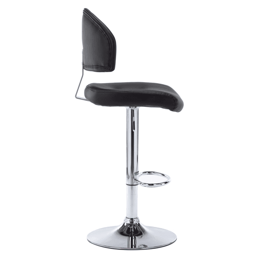 vidaXL Bancos de bar 2 pcs couro artificial preto vidaXL Bancos de bar 2 pcs couro artificial preto