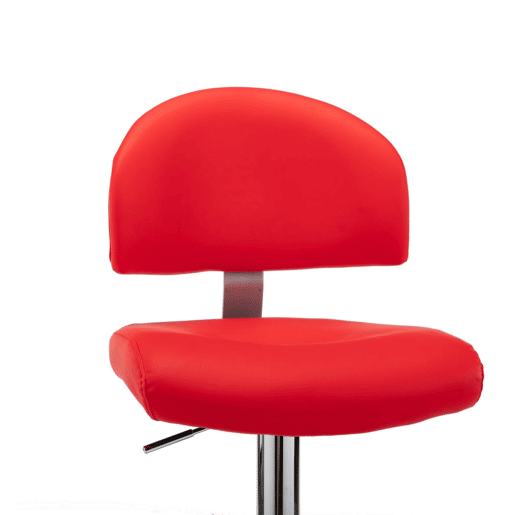 vidaXL Banco de bar couro artificial vermelho