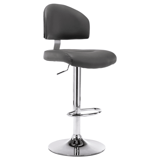 vidaXL Bancos de bar 2 pcs couro artificial cinzento vidaXL Bancos de bar 2 pcs couro artificial cinzento