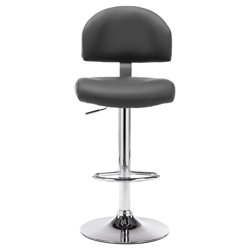 vidaXL Bancos de bar 2 pcs couro artificial cinzento vidaXL Bancos de bar 2 pcs couro artificial cinzento