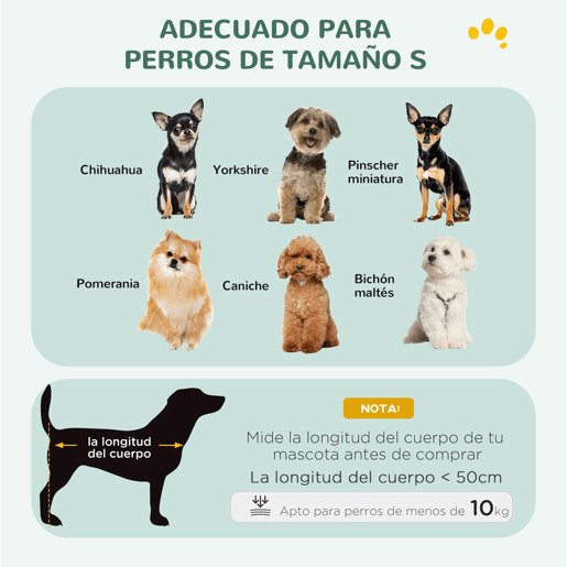 PawHut Gaiola Dobrável para Cães Pequenos com Almofada 2 Portas Bandeja Removível e Estrutura Metálica 75x48,5x53 cm Preto e Bege