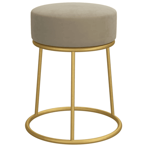 vidaXL Banqueta redonda veludo cinzento-escuro