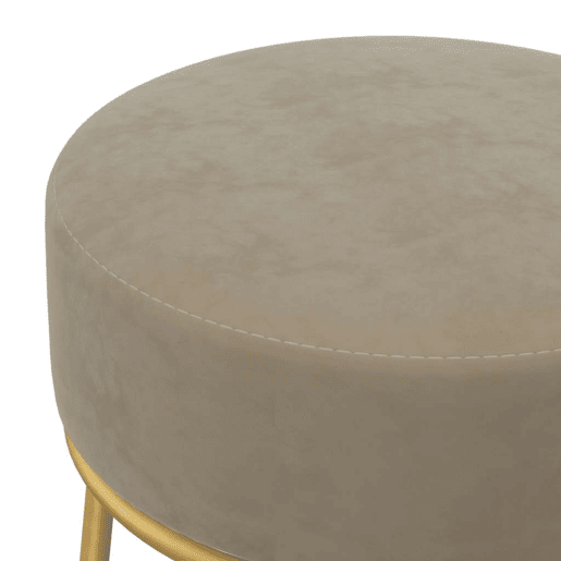 vidaXL Banqueta redonda veludo cinzento-escuro