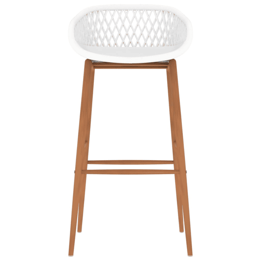 vidaXL Bancos de bar 4 pcs branco vidaXL Bancos de bar 4 pcs branco