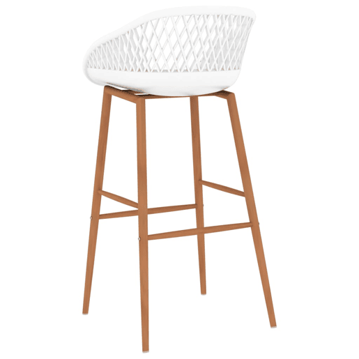 vidaXL Bancos de bar 4 pcs branco vidaXL Bancos de bar 4 pcs branco