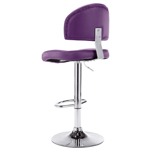 vidaXL Bancos de bar 2 pcs couro artificial roxo vidaXL Bancos de bar 2 pcs couro artificial roxo