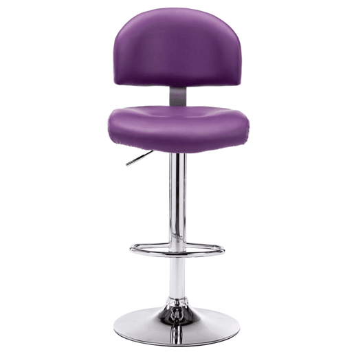 vidaXL Bancos de bar 2 pcs couro artificial roxo vidaXL Bancos de bar 2 pcs couro artificial roxo