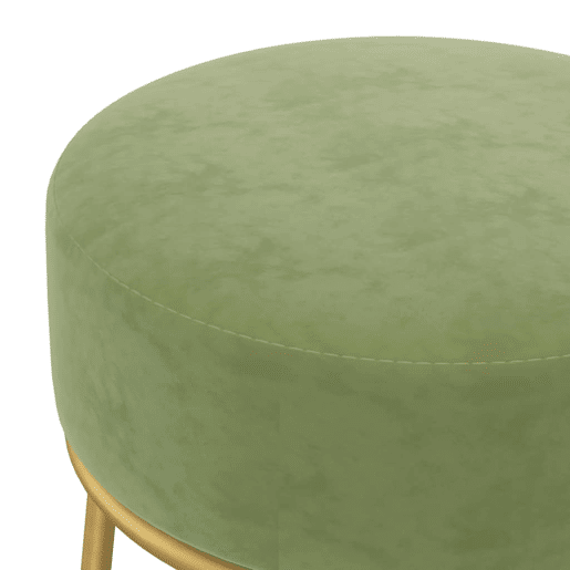 vidaXL Banqueta redonda veludo cor mostarda vidaXL Banqueta redonda veludo cor mostarda