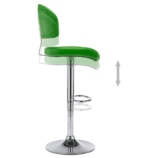 vidaXL Banco de bar couro artificial verde vidaXL Banco de bar couro artificial verde