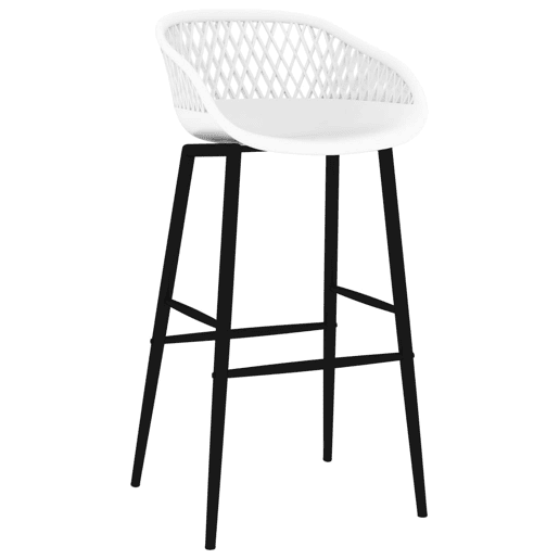 vidaXL Cadeiras de bar 4 pcs branco vidaXL Cadeiras de bar 4 pcs branco