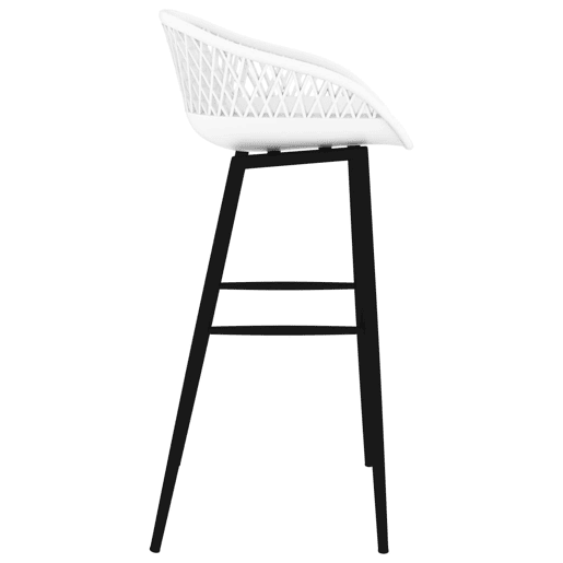 vidaXL Cadeiras de bar 4 pcs branco vidaXL Cadeiras de bar 4 pcs branco