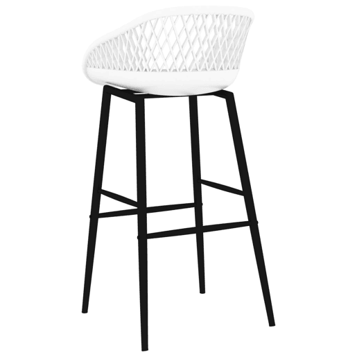 vidaXL Cadeiras de bar 4 pcs branco vidaXL Cadeiras de bar 4 pcs branco