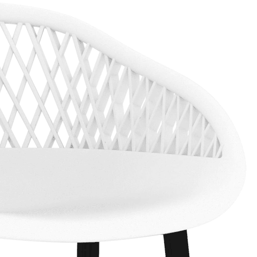 vidaXL Cadeiras de bar 4 pcs branco vidaXL Cadeiras de bar 4 pcs branco