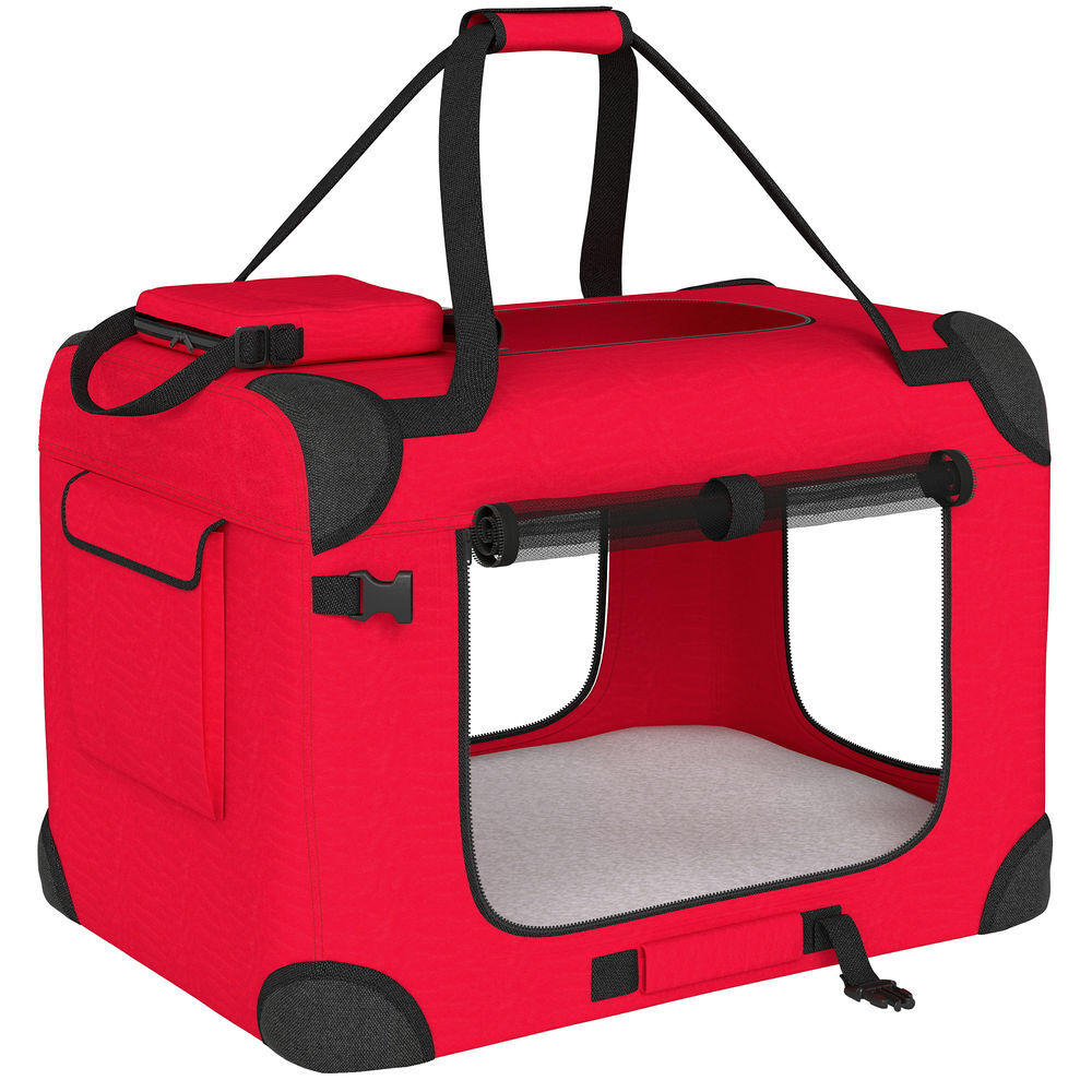 Transportín para Mascota Tela Oxford, Acero PawHut