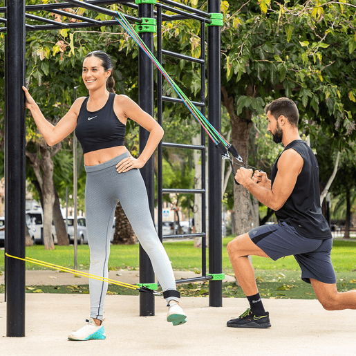 Pack Estação de Pull-Up e Bandas de Resistência com Acessórios e Guia InnovaGoods