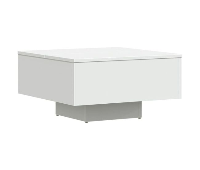 Mesa de centro Cumbia diseño fijo blanco 31,5x60x60 cm