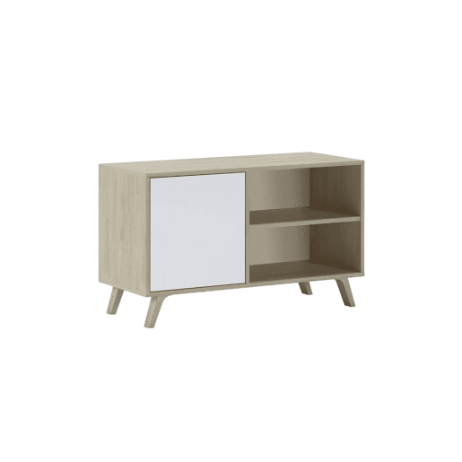Móvel TV AMBIHOME MINT - BrancoCarvalho, C95xA57xP40cm