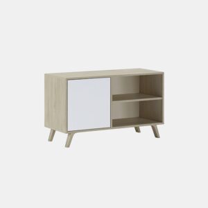 Móvel TV AMBIHOME MINT - BrancoCarvalho, C95xA57xP40cm