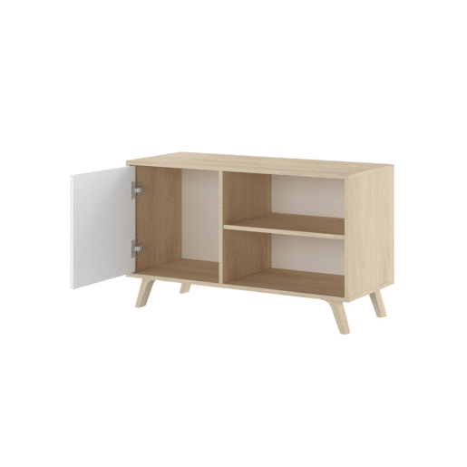 Móvel TV AMBIHOME MINT - BrancoCarvalho, C95xA57xP40cm