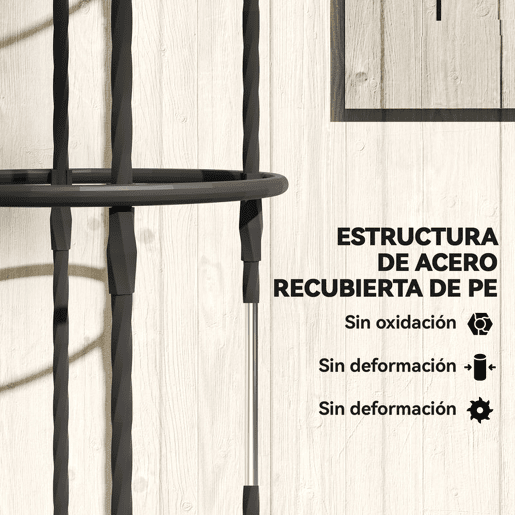 Outsunny Conjunto de 2 Obeliscos de Jardim em Aço 1,74 m Treliças para Plantas Trepadeiras Rosas Frutas Legumes Suportes Decorativos para Exterior Pátio Terraço Preto