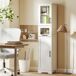 Columna de Baño MDF, Vidrio HOMCOM, hogar - baño Columna de Baño MDF, Vidrio HOMCOM, hogar - baño Blanco