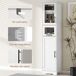 Columna de Baño MDF, Vidrio HOMCOM, hogar - baño Columna de Baño MDF, Vidrio HOMCOM, hogar - baño Blanco