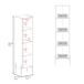 Columna de Baño Sealy con Dos Puertas y Estantes 45 Columna de Baño Sealy con Dos Puertas y Estantes 45 Blanco