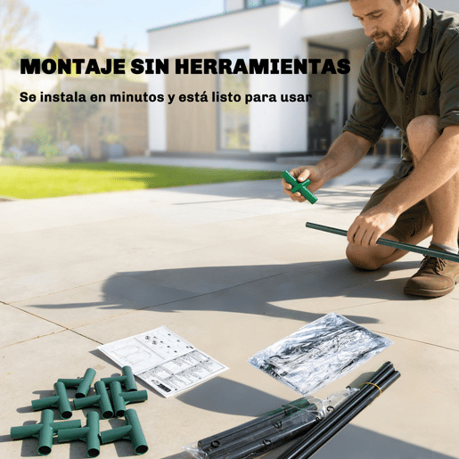 Outsunny Mini Estufa com Bolsa de Plantação, 68x50x70 cm Estufa Pequena Portátil para Interior e Exterior com Porta Enrolável Estrutura em Aço Impermeável para Jardim, Varanda ou Pátio Verde