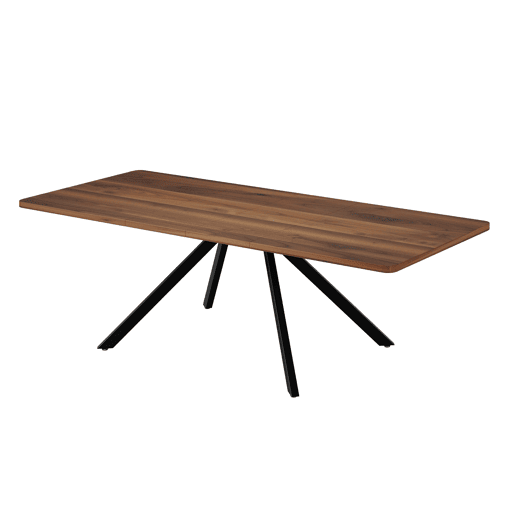 Mesa de jantar extensÃvel 160200240x90 cm - 6-10 pessoas, metal, estilo simples - Nogal Mesa de jantar extensÃvel 160200240x90 cm - 6-10 pessoas, metal, estilo simples - Nogal