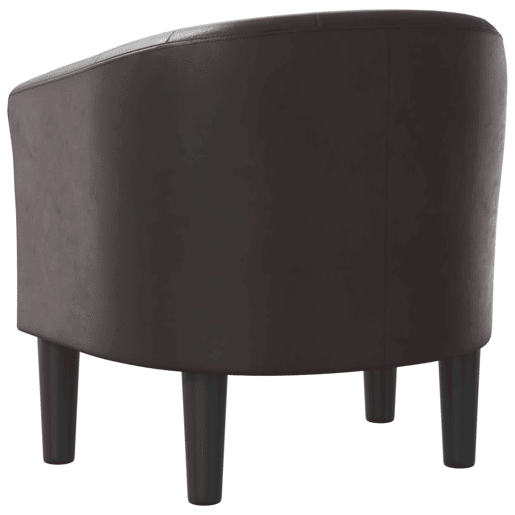 vidaXL Poltrona couro artificial castanho vidaXL Poltrona couro artificial castanho