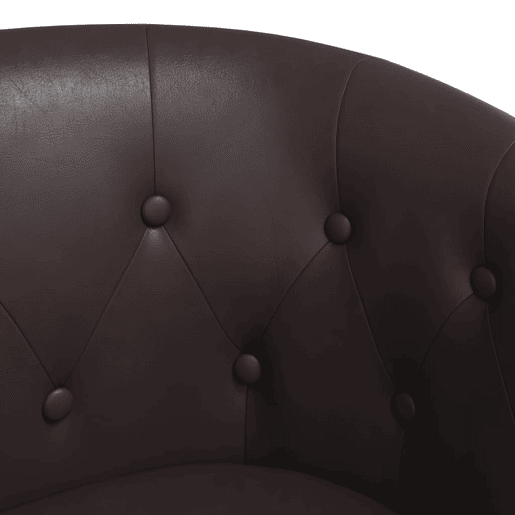 vidaXL Poltrona couro artificial castanho vidaXL Poltrona couro artificial castanho