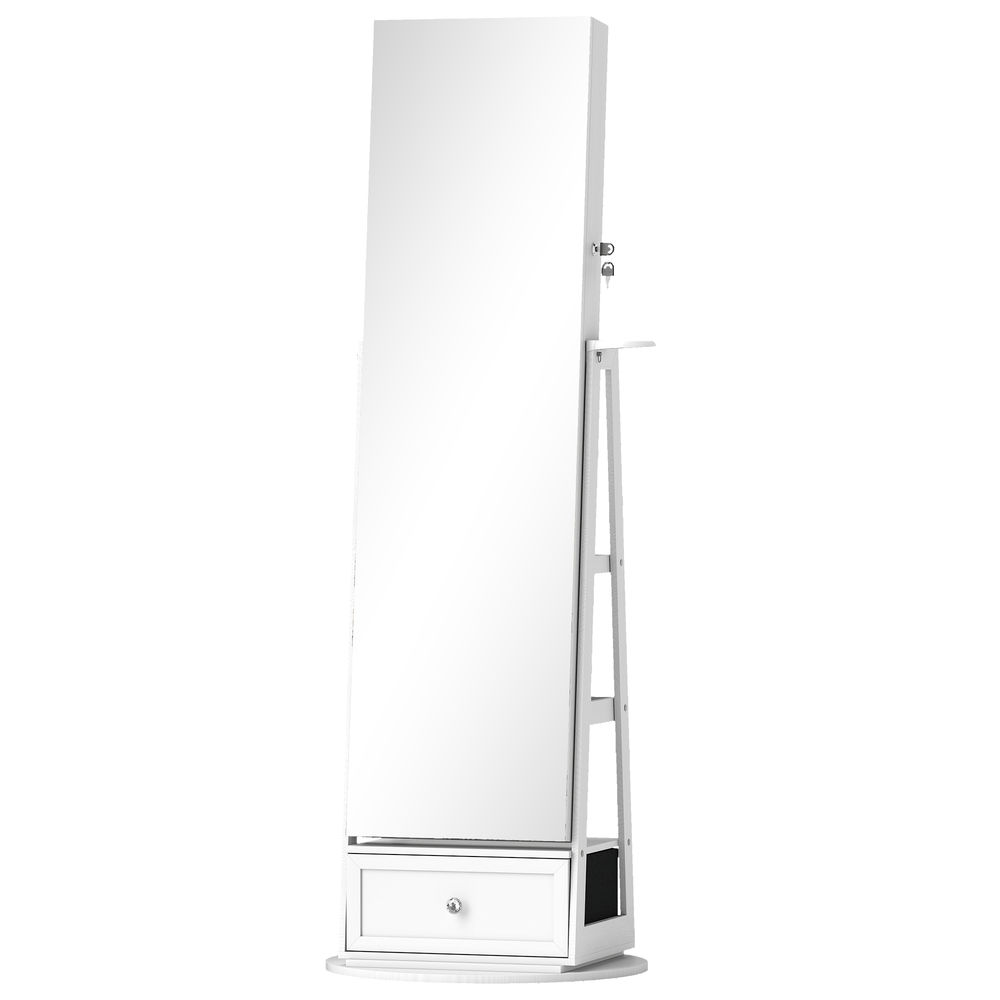 Armario Joyero MDF, Vidrio HOMCOM, hogar - decoración