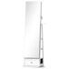 Armario Joyero MDF, Vidrio HOMCOM Armario Joyero MDF, Vidrio HOMCOM Blanco