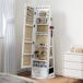 Armario Joyero MDF, Vidrio HOMCOM Armario Joyero MDF, Vidrio HOMCOM Blanco