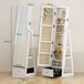 Armario Joyero MDF, Vidrio HOMCOM Armario Joyero MDF, Vidrio HOMCOM Blanco