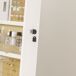 Armario Joyero MDF, Vidrio HOMCOM Armario Joyero MDF, Vidrio HOMCOM Blanco