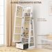 Armario Joyero MDF, Vidrio HOMCOM Armario Joyero MDF, Vidrio HOMCOM Blanco