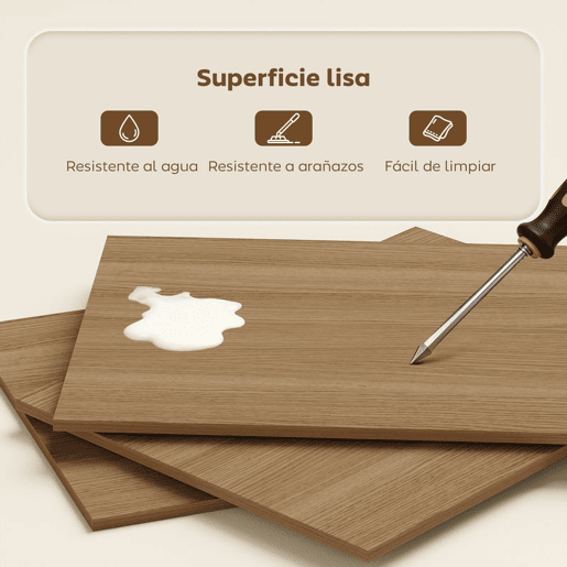 HOMCOM Secretária Dobrável com Estante Mesa de Secretária com 4 Prateleiras Mesa de Computador para Espaços Pequenos Estúdio, Escritório em Casa 105x60x127 cm Madeira
