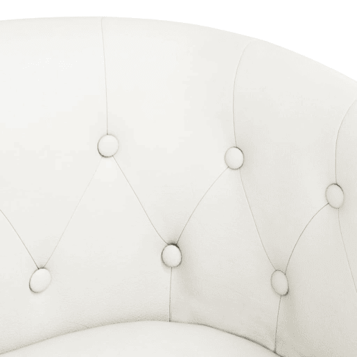 vidaXL Poltrona couro artificial branco vidaXL Poltrona couro artificial branco