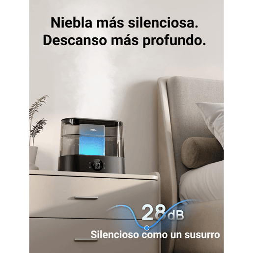 DREO Humidificador 420S preto, cobre até 30 m², silencioso e eficiente DREO Humidificador 420S preto, cobre até 30 m², silencioso e eficiente