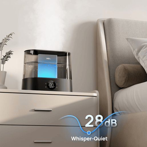 DREO Humidificador 420S preto, cobre até 30 m², silencioso e eficiente DREO Humidificador 420S preto, cobre até 30 m², silencioso e eficiente