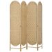 Biombo Cuerda de Papel, Madera de Pino HOMCOM, hogar - decoración Biombo Cuerda de Papel, Madera de Pino HOMCOM, hogar - decoración Marrón